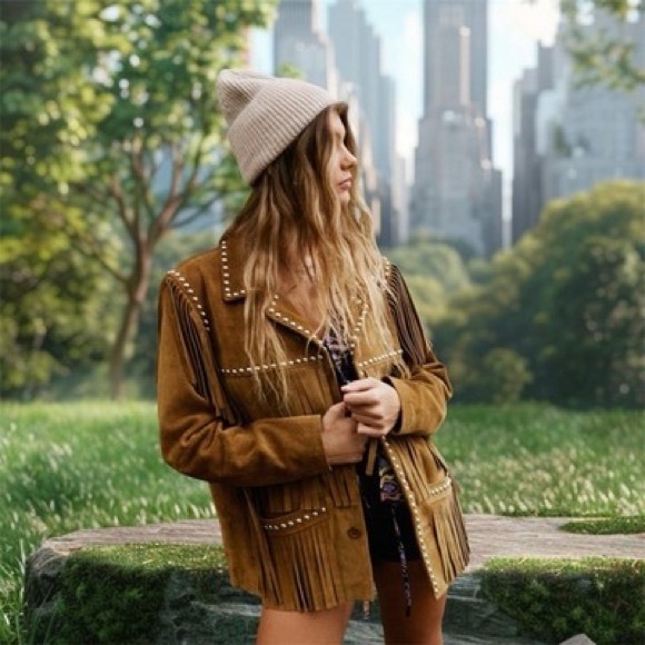 Cripple Creek Jackets & Blazers - 🌵CRIPPLE CREEK🌵WHISKEY FRINGE SUEDED LEATHER JACKET🌵